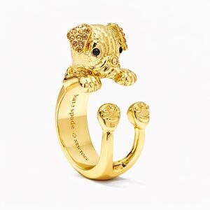 Kate Spade Gold Puppy Ring - Size 7